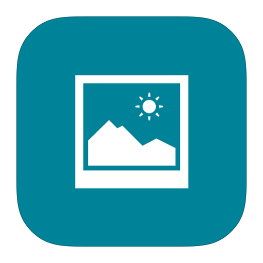 Picture frame with mountain image Icons | Free Download