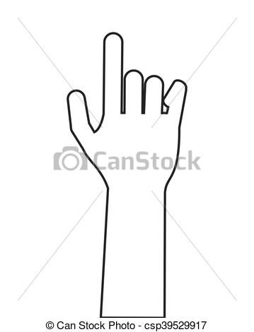 Click finger vector icon