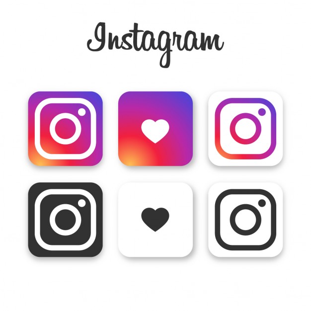 Collection of instagram icons - Vector download