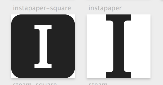 Dark gray instapaper icon - Free dark gray social icons