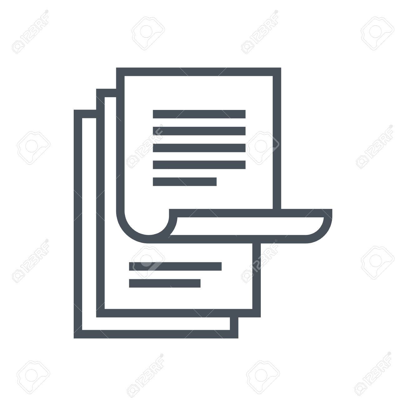 Paperwork Icon Suitable For Info Graphics, Websites And Print 