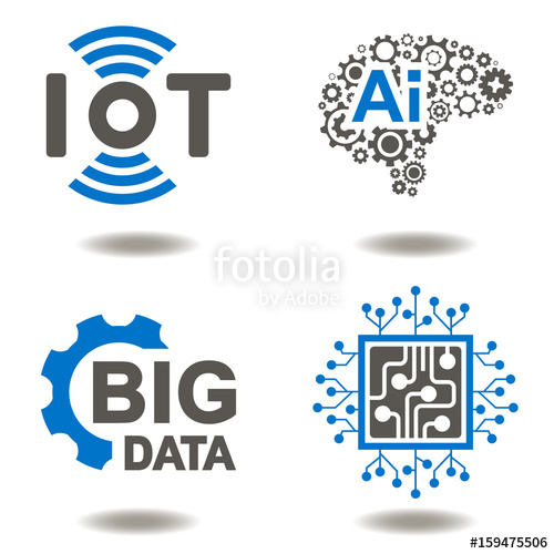 Simple Icons Internet Of Things Stock Vector Art  More Images of 