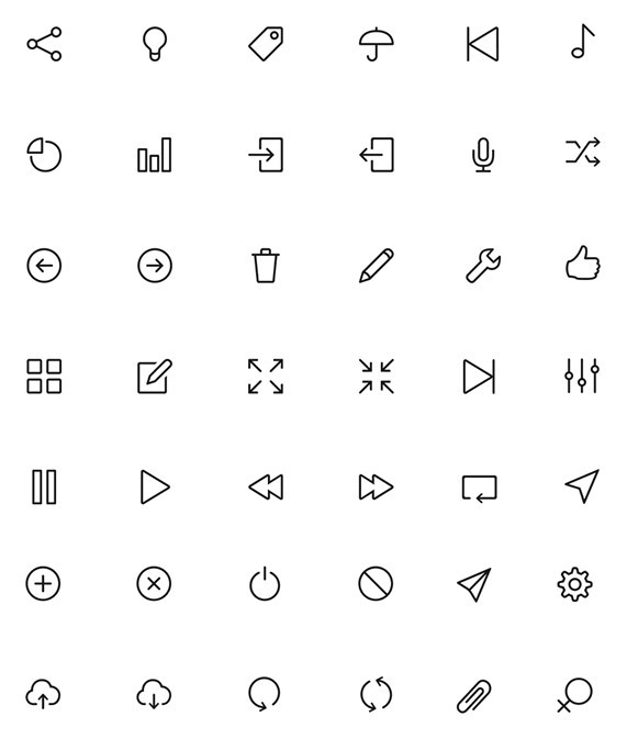 Books, Files, and Documents Line Icons | iOS Tab Bar Icons