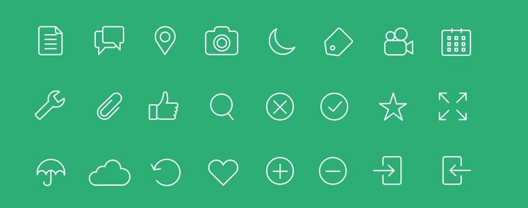 50  Useful Line Icon Sets for Modern Designers | Decolore.Net