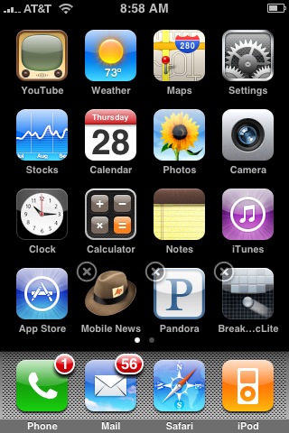 Blue Dot Next To App Icon Name On iPhone Home Screen 