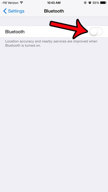 How to Remove the Bluetooth Icon at the Top of the iPhone Screen 