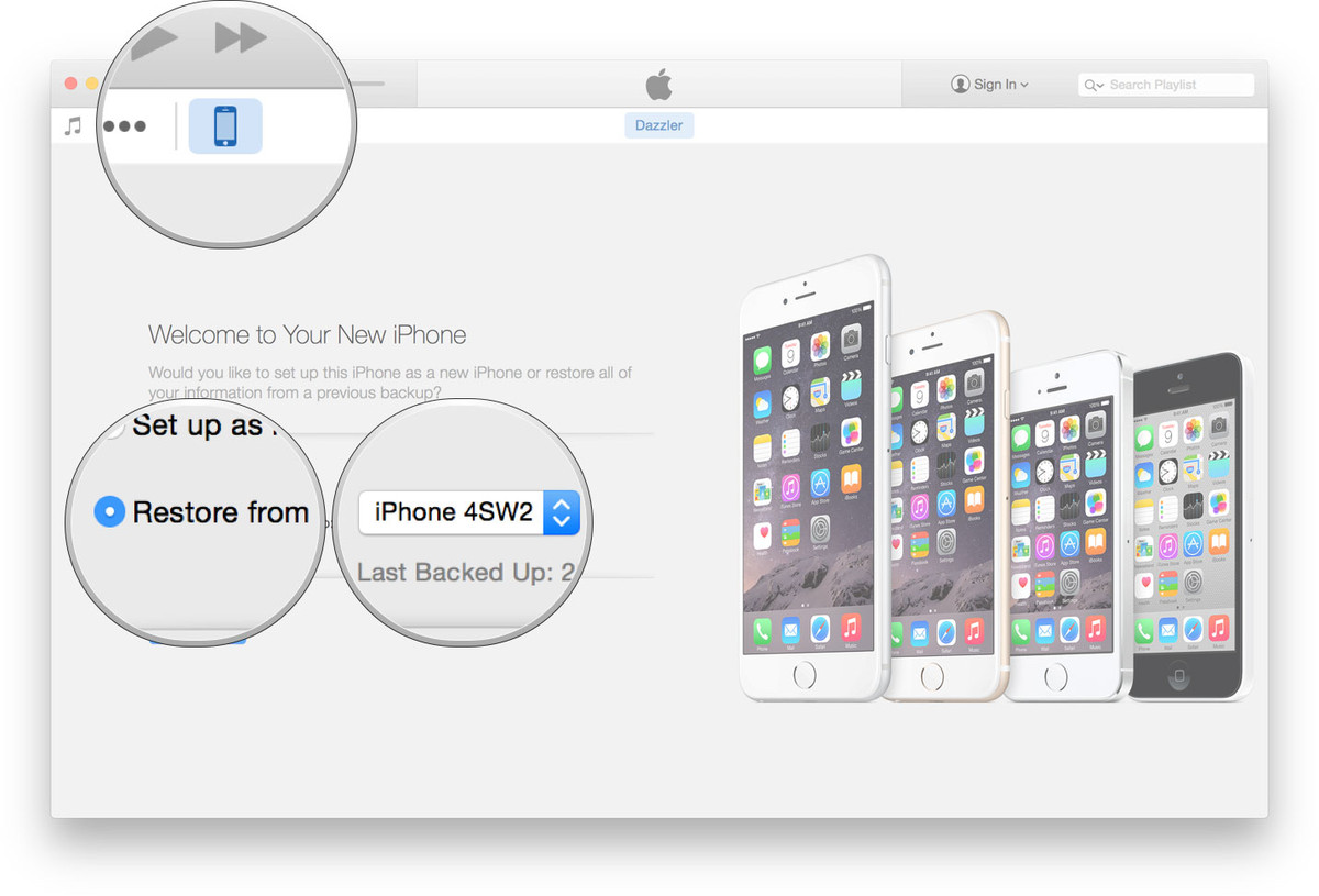 Transfer and Restore Data from iTunes Backup to a new iPhone