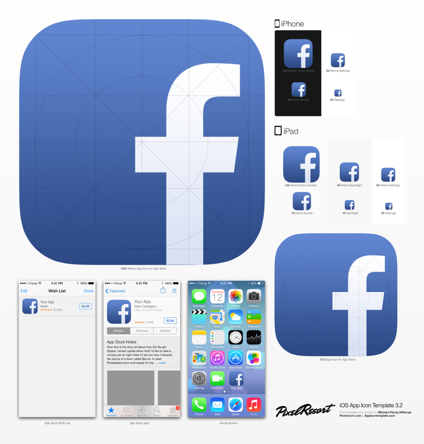 Apple iPhone 7 with icons of social media facebook, instagram 