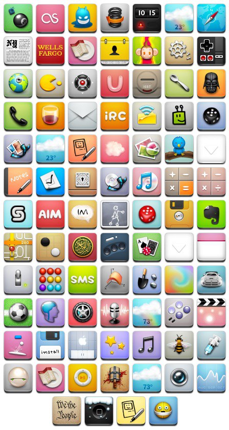 Iphone 4 ICON PACK by Reymond-P-Scene 
