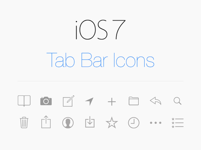 Free 240  iOS 7 Icons Vector - TitanUI
