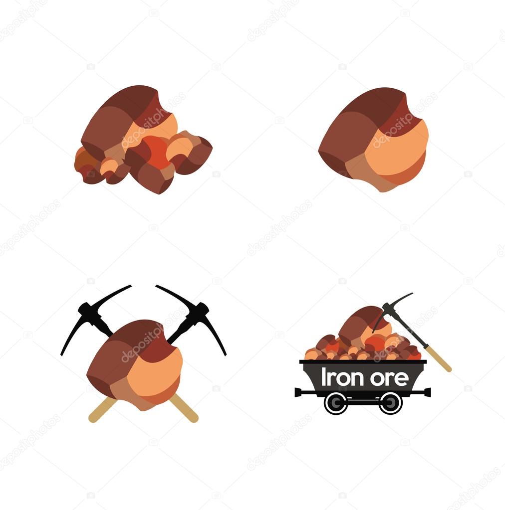 Iron, mine, mineral, ore, sparkle icon | Icon search engine