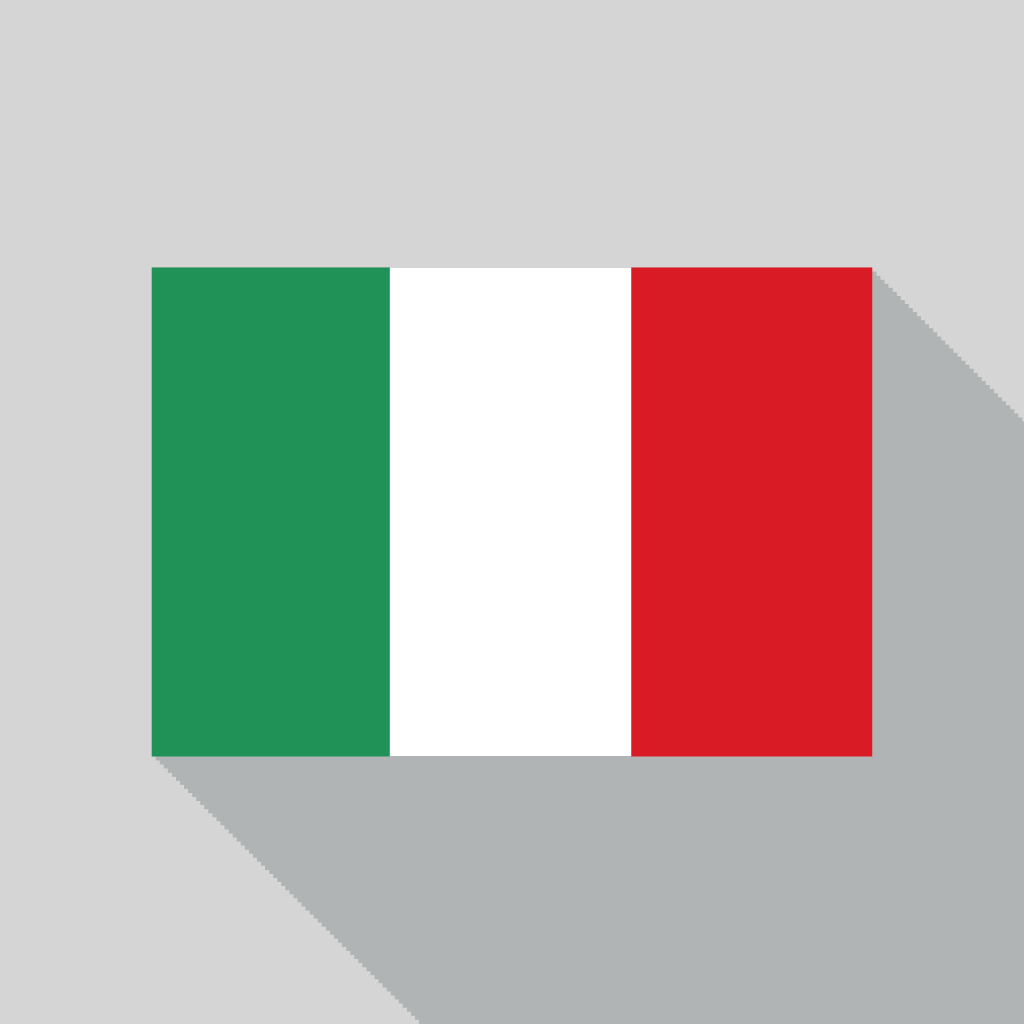 Italy flag icon - country flags