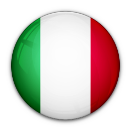 Speech bubble icon. Illustration of flag of Italy