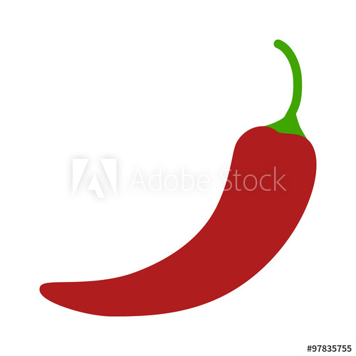 Hot Chili Jalapeno Pepper Flat Icon Stock Vector 274791644 