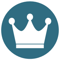 Crown Of The King Line Art Icon For Apps And Websites Royalty Free 