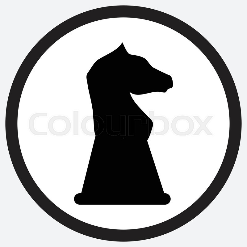 Knight Chess Icon Flat Graphic Design Vector Art | Getty Images