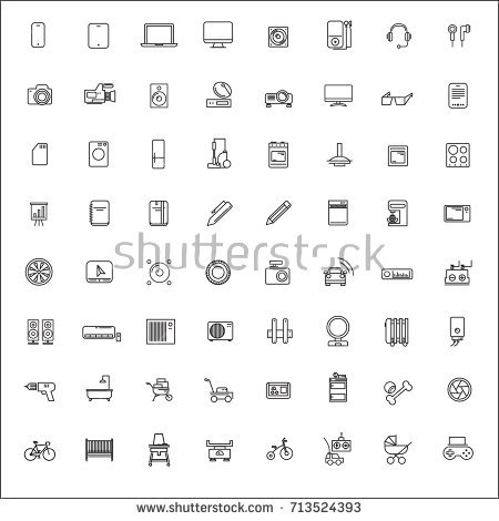 Large Corporate Company Logo Collection. Universal Icon Set For 