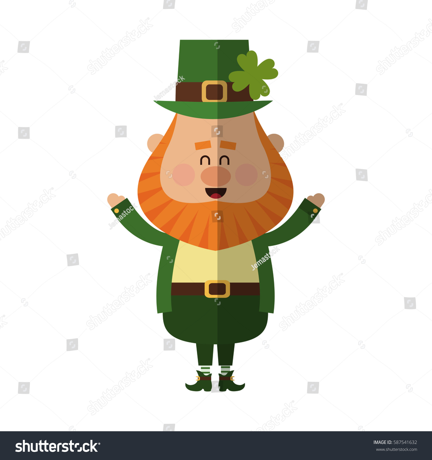 irish leprechaun icon  Stock Vector  jemastock #143554319