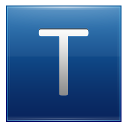 Free white letter T icon - Download white letter T icon