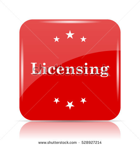 Licensing Icon Licensing Website Button On Stock Illustration 