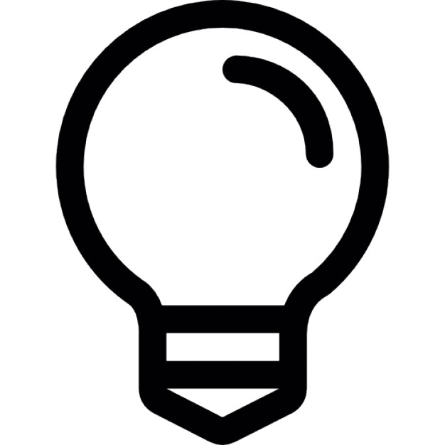 Free Light Bulb Line Icon Vector - Download Free Vector Art, Stock 