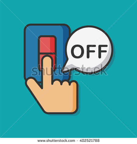 The icon lights on and off stock vector. Illustration of 