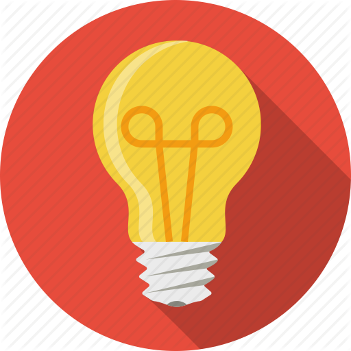 Lightbulb flat icon ~ Icons ~ Creative Market