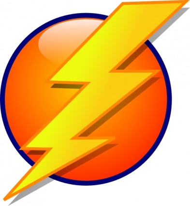 Lightning bolt black shape Icons | Free Download