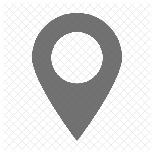 Raphael Location Icon  Style: Flat Circle White On Black