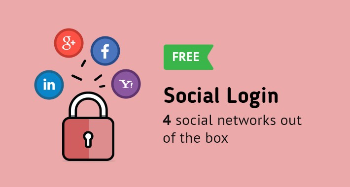 Social Login Widget Sketch freebie - Download free resource for 