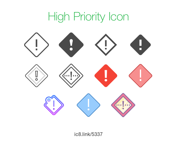 High Priority Icon - free download, PNG and vector