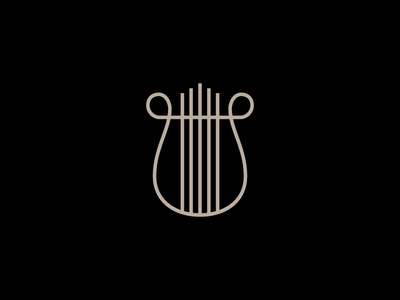 Free white lyre icon - Download white lyre icon