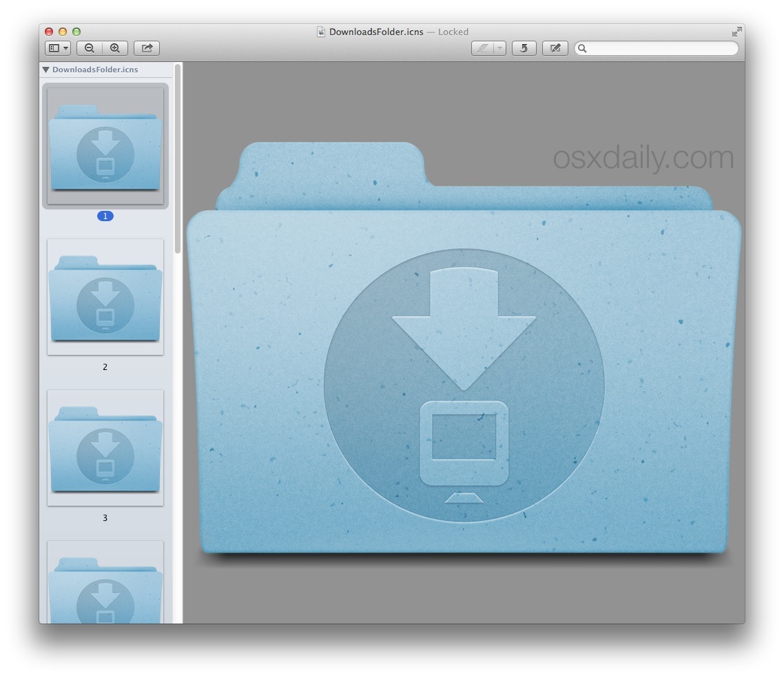 Blue Download Folder Icon - Download Folder Icon 