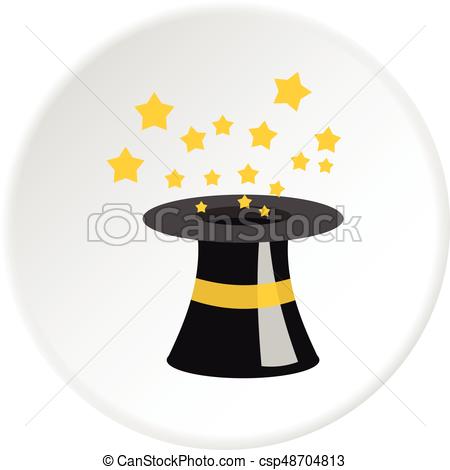 Magician Icon On Black And White Vector Backgrounds Vector Art 