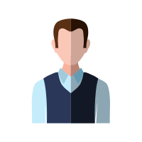 Profile avatar person male icon vector graphic. Avatar male 