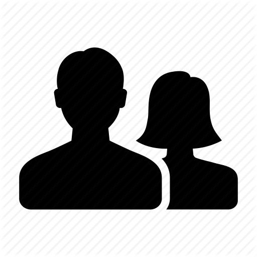 Female and male shapes silhouettes Icons | Free Download
