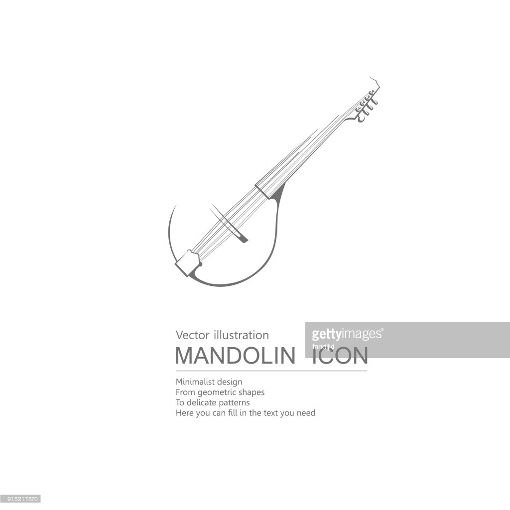 Mandolin sketch icon.  Stock Vector  rastudio #142936589