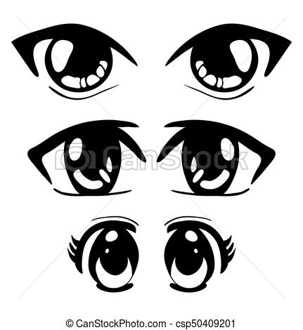 Manga character eye Icons | Free Download