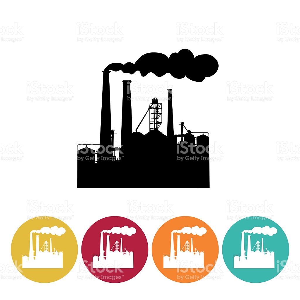 manufacturing, production line icons Stock image and royalty-free 