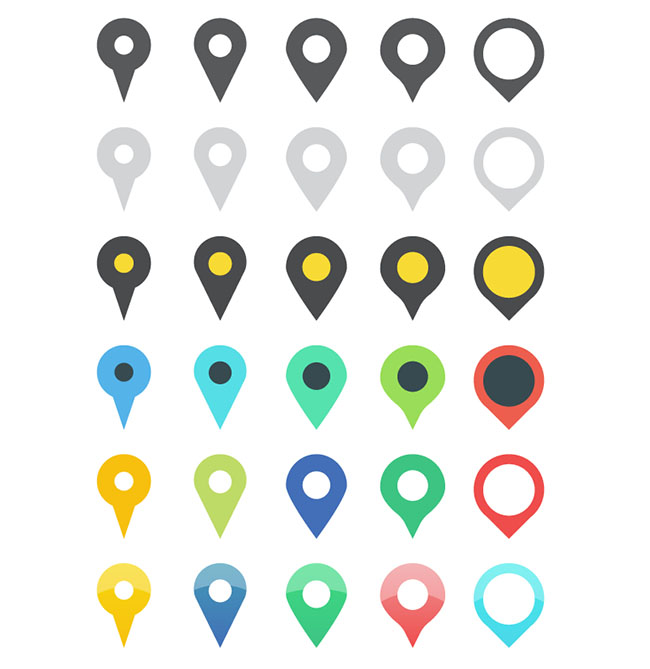 Map marker Icons | Free Download