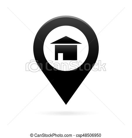 Map Pointer Icon. Pin Icon. Location Sign. Mark Icon Animation 