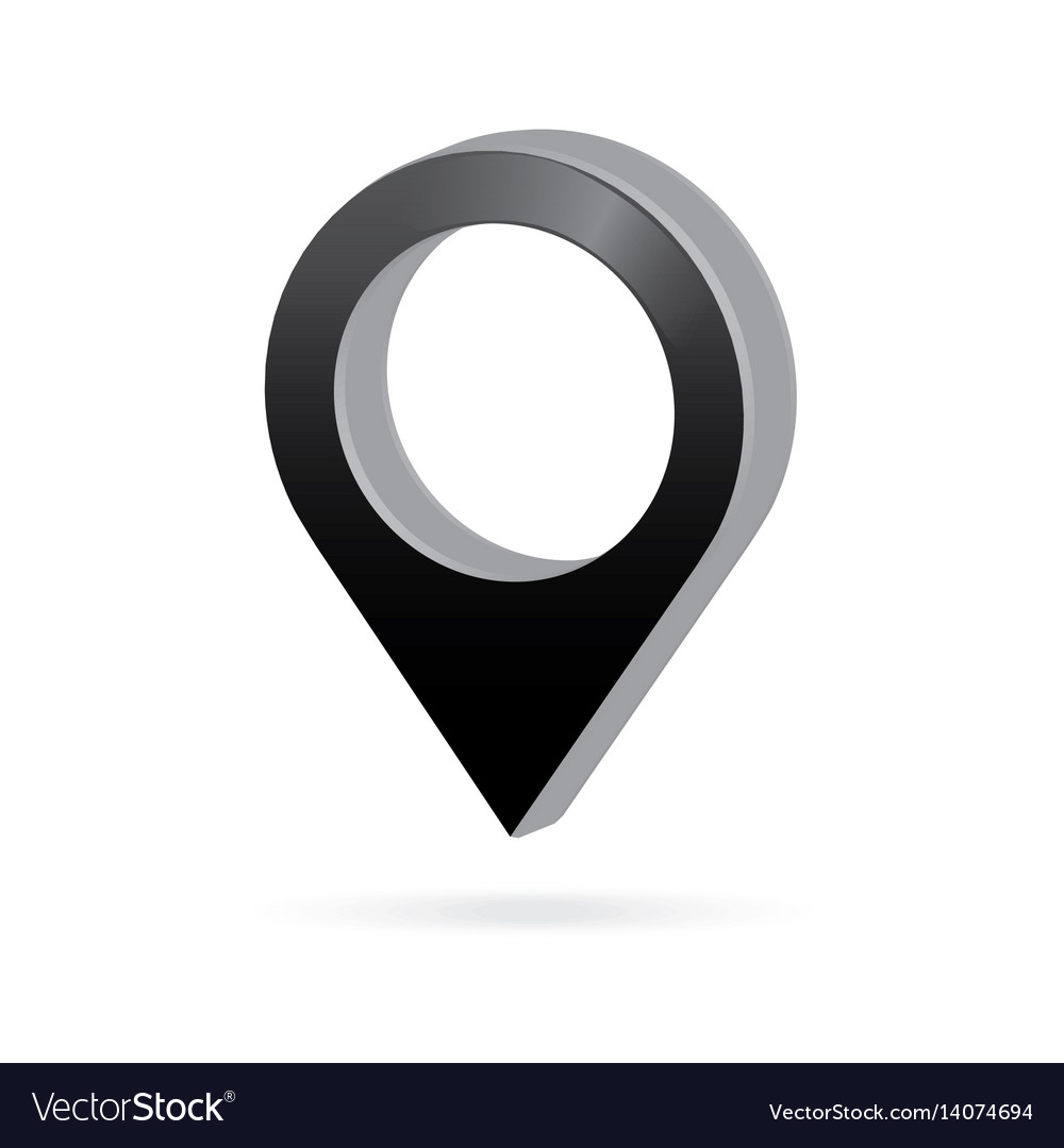 Purple map pointer icon marker GPS location flag symbol | Stock 