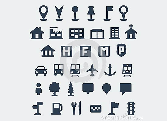 Location Map Icon Flat - Icon Shop - Download free icons for 
