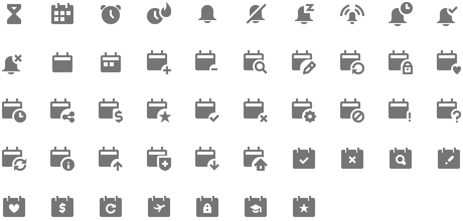 MaterialDesignSymbol / Icon font library / Google Material Design 