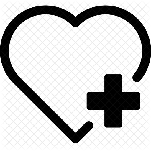Lifeline in a heart outline Icons | Free Download