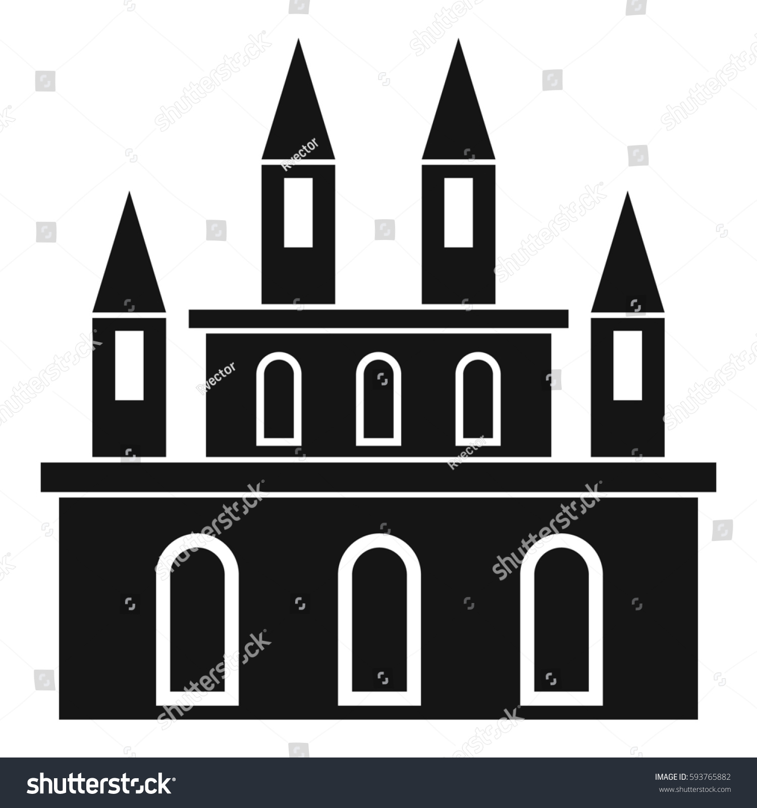 castle-icon-set-vector-illustration-modern-icons-white-background 