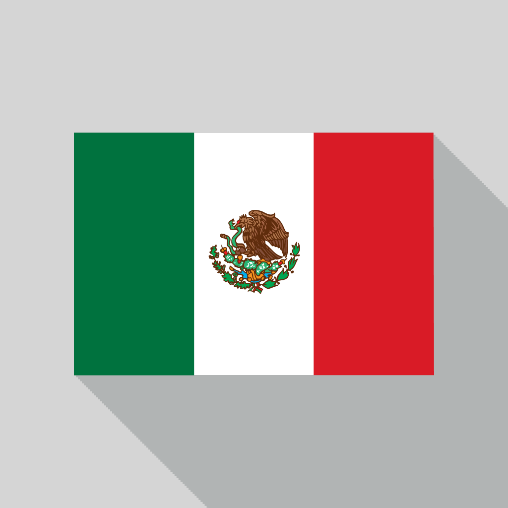 Sphere icon. Illustration of flag of Mexico