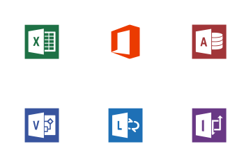 Microsoft Office Free Icon Pack - 12 Flat Icons - Icon Library