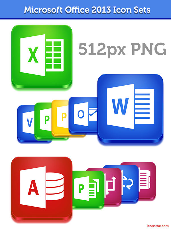 Flat Office Icons - FlatIcons