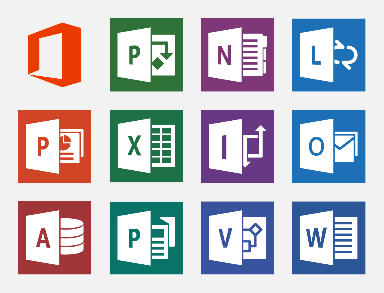 Flat Office Icons - FlatIcons